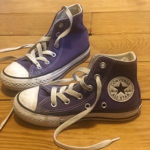 Purple High Top Converse